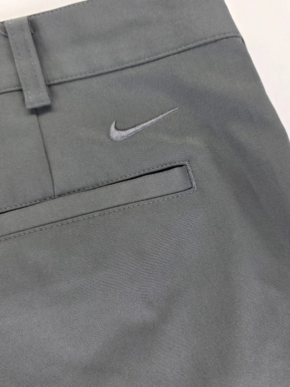 Nike Dri Fit Golf Pants Mens 34x30 Grey Straight Performance Golf Trousers